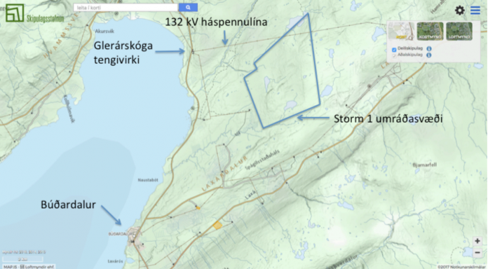 Skjáskot úr bréfi Storm Orku